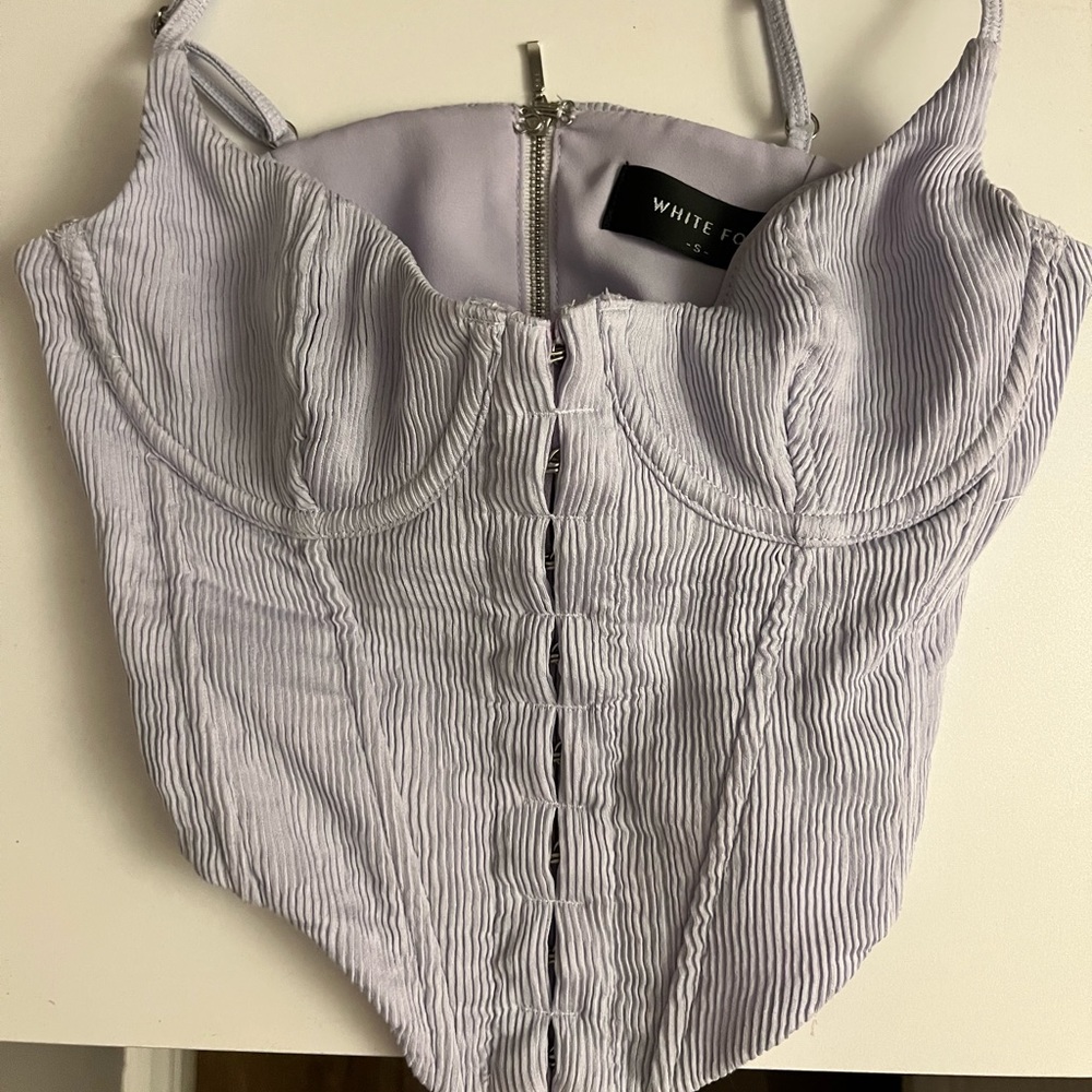 White fox boutique lavender corset